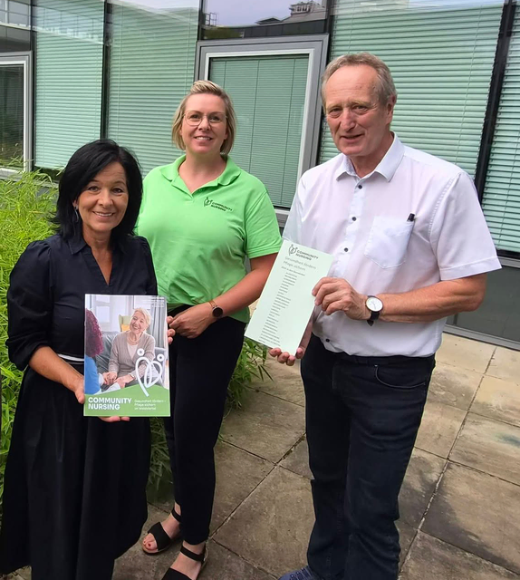 Margit Göll, Elisabeth Glaser und Josef Wallenberger. | Foto: Gemeinde Moorbad Harbach