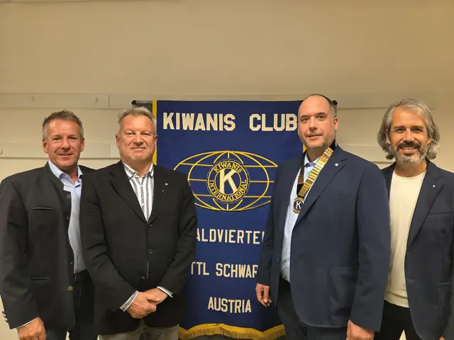 Thomas Reiter, Karl Loidl, Alexander Dürr, Jürgen Friedl. | Foto: Kiwanis Club