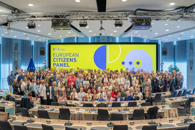 Das Europäische Bürgerpanel brachte Bürgerinnen und Bürger aus der EU zusammen. | Foto: Europäische Kommission