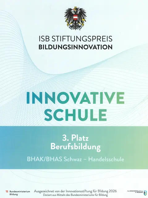 Urkunde | Foto: BHAK/BHAS/Fachschule für Sozialberufe mit Pflegevorbereitung Schwaz