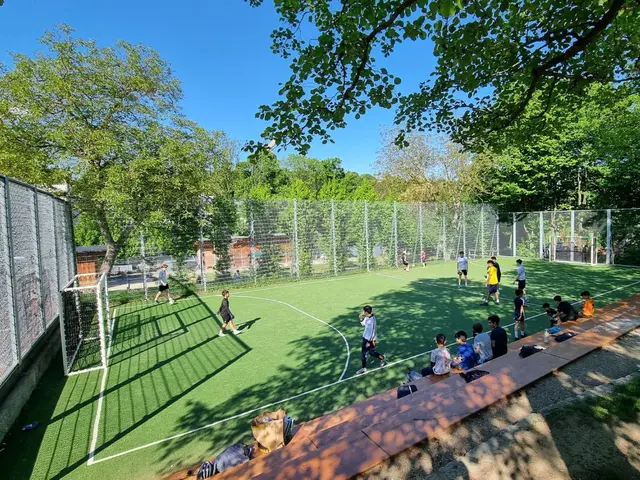 Der Kunstrasen des Fußballkäfigs im Pötzleinsdorfer Schloßpark wird über die Herbstferien erneuert. | Foto: Christian Fürthner