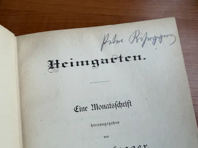 Eine Originalunterschrift von Peter Rosegger – zu finden in einer gesammelten Ausgabe des 1. Heimgarten des Dichters aus dem Jahr 1876. | Foto: MeinBezirk/Angelina Koidl