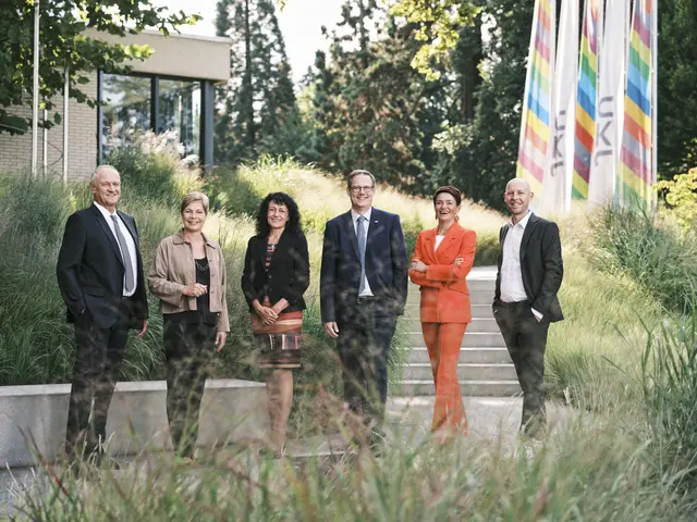 V.l.: Andreas Janko, Elgin Drda, Alberta Bonanni, Stefan Koch, Christiane Tusek, Alexander Freischlager. | Foto: Robert Maybach