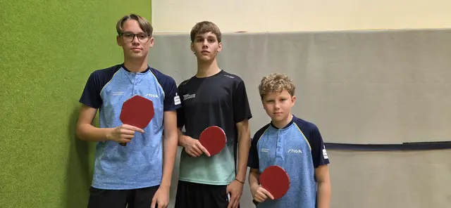 V. l.: Jonathan Fuchs, Nicolas Bschaiden und Jakob Fasching vom TSV Sparkasse Hartberg. | Foto: Rosamunde Lechner