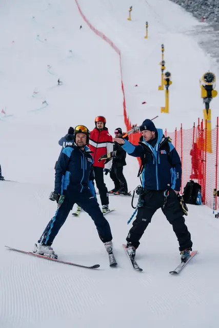 Bereit für den Weltcup: Die letzten Arbeiten an der Rennpiste laufen nach Plan. | Foto: Ötztal Tourismus/ Tobias Siegele