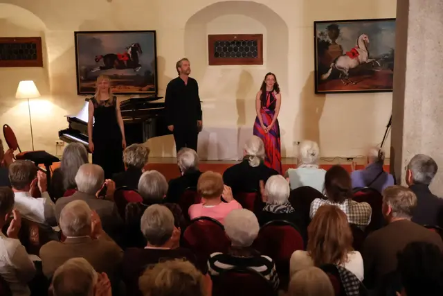 Olga Dribas, Reinhard Mayr und Jenifer Lary sorgten im Schloss Parz für große Begeisterung.  | Foto: MeinBezirk/Constance Haslberger