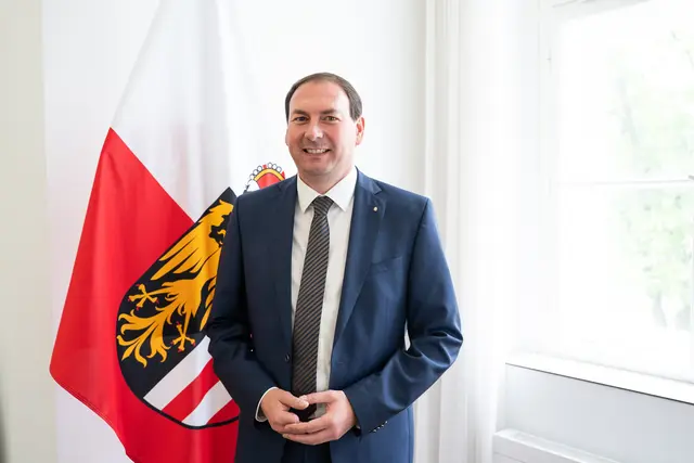 Der aus Münzkirchen stammende ÖVP- Landtagsabgeordnete Florian Grünberger sieht in Frauscher eine sehr gute Wahl. | Foto: ÖVP