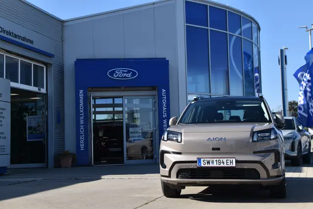 Die vollelektrischen AION V und AION UT sind seit September in Neusiedl am See erhältlich. | Foto: Dorottya Fejes/MeinBezirk