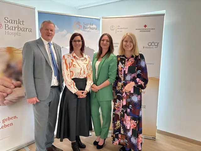 Tilman Königswieser, Eva Steiner, Diana Andraschko, Landeshauptmann-Stellvertreterin Christine Haberlander (v. li.) | Foto: kai