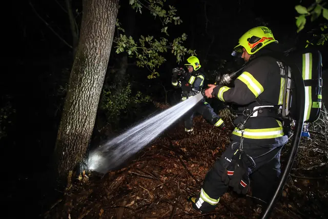 Die Feuerwehrleute löschten die Flammen zügig, sodass keine Gefahr mehr drohte. | Foto: laumat/Christian Schürrer