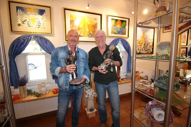 Kurt Tauchner und Ternitz Stadtgalerieleiter a.D. Gerhard Hainfellner.
