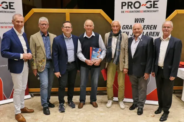 Josef Pesserl (li), Andreas Lesjak, Wolfgang Cerne, Karl Posch, Manfred Blaukowitsch, Alois Hadler und Helmut Weber. | Foto: privat