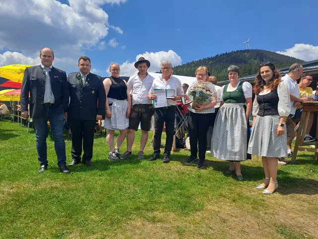 Familie Gleichweit wurde von der Gemeinde geehrt. | Foto: Gemeinde Grafendorf