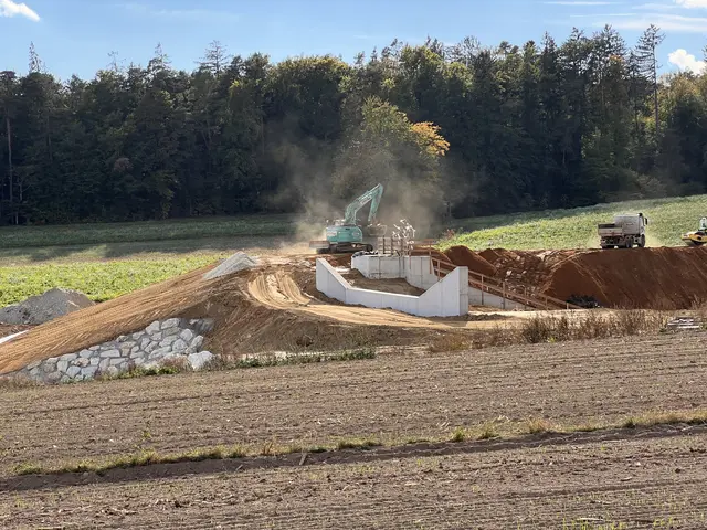Rückhaltebecken sichert ein weites Gebiet um die Hartberger Safen. | Foto: Gemeinde Grafendorf