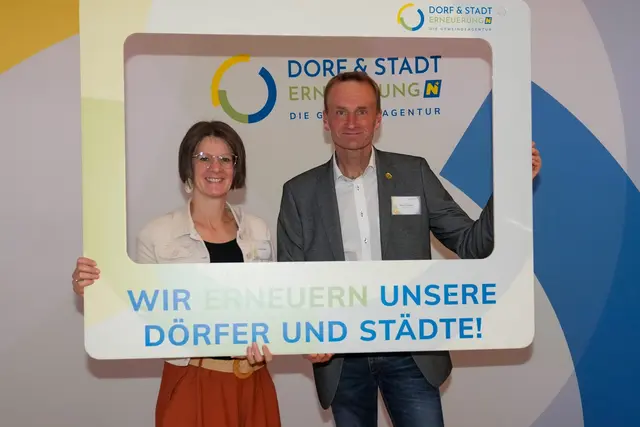 Vizebürgermeister Hermann Gruber; Cornelia Gruber | Foto: Dorf- & Stadterneuerung