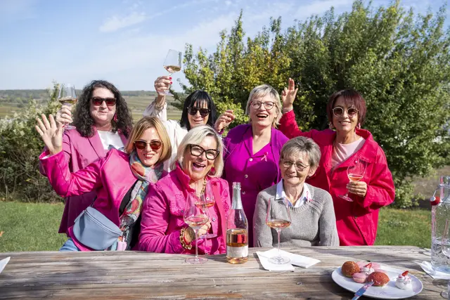 Gefeiert wurde in Pink und mit genügend Secco.  | Foto: Hillinger/Birgit Ehrenreich