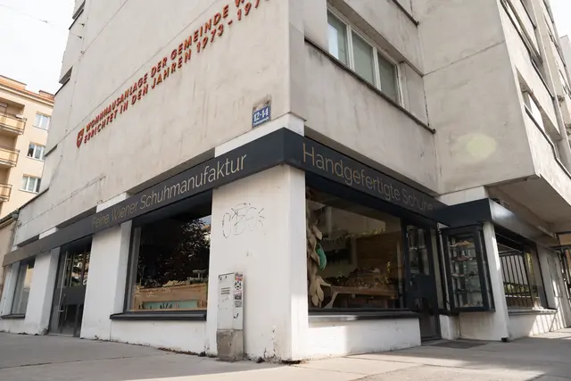 Die Feine Schuhmanufaktur in der Erdbergstraße ist insolvent.  | Foto: Sade Jerabek/MeinBezirk