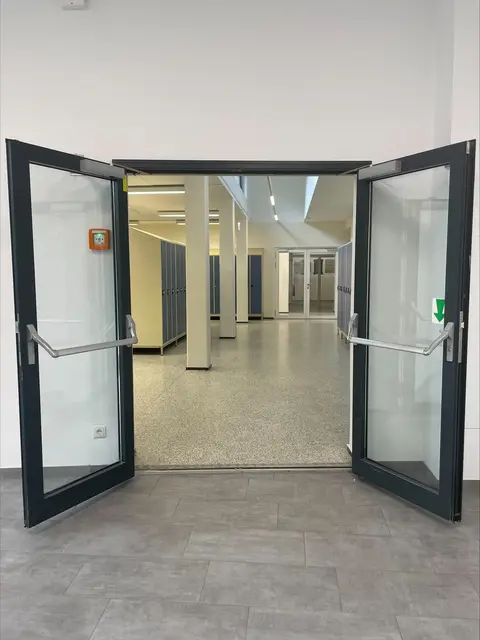 Ein Blick zu den Garderoben