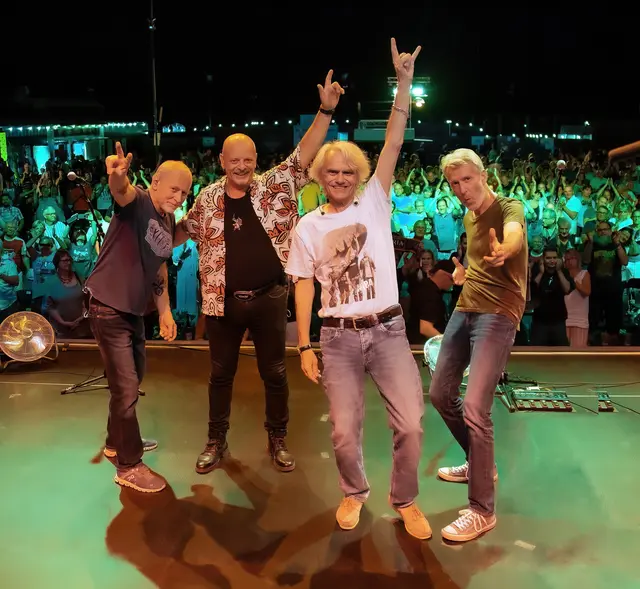 15 Jahre Wir4: Harald Fendrich, Gery Lux, Ulli Bäer, Harry Stampfer | Foto: Manfred Fichtinger