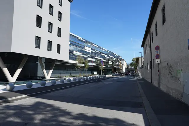 Das neue Sicherheitszentrum Tirol in der Innsbrucker Kapuzinergasse nahm mit Oktober 2026 seinen Vollbetrieb auf. | Foto: MeinBezirk/Thomas Geineder