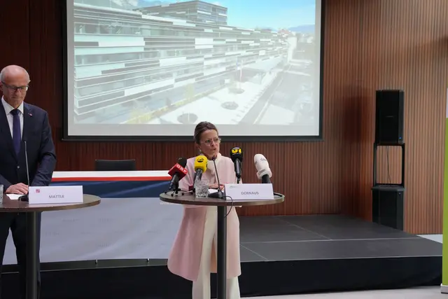„Mit dem Sicherheitszentrum Tirol hat die ARE Austrian Real Estate einen zukunftsweisenden neuen Standort für das Innenministerium und die Landespolizeidirektion Tirol errichtet“, erklärte ARE-Geschäftsführerin Christine Dornaus. | Foto: MeinBezirk/Thomas Geineder
