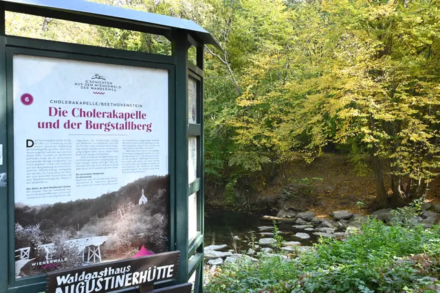 Start der Wanderung ist das Helenental bei der Cholerkapelle.