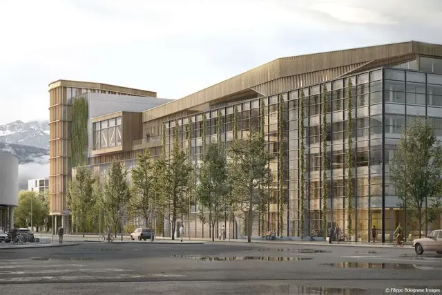 Büros, INNO-HUB mit integrierten Co-Working-Spaces, Labore, Fertigungsbereiche, Serviced, Apartments und Gastronomie entstehen in der Rossau.