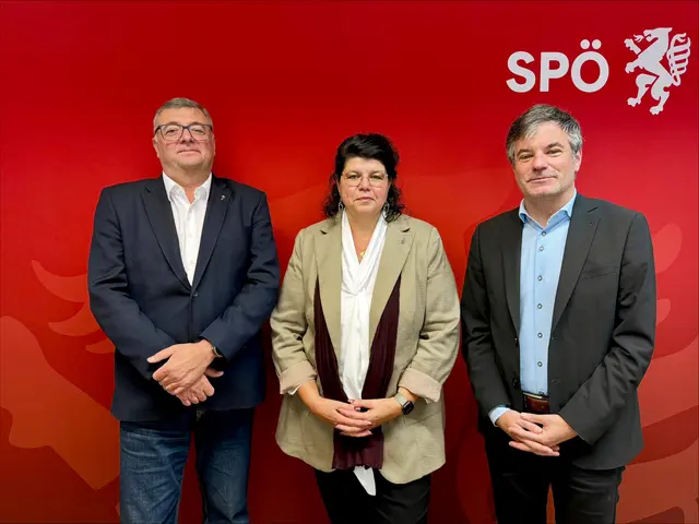 Jörg Leichtfried, Helga Ahrer, Wolfgang Moitzi (v. l.) | Foto: M. Kaser