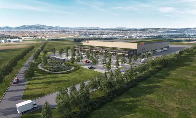 So soll die neue Firmenzentrale nach der Fertigstellung im September 2027 aussehen. | Foto: GC-GRUPPE ÖSTERREICH