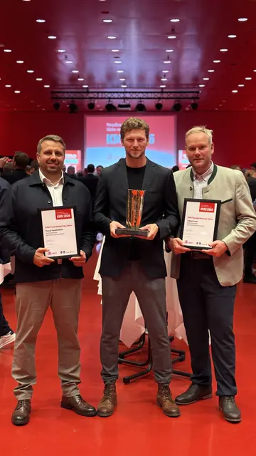KMU-Preisverleihung 2026: vlnr: Pascal Sonnleithner, Andreas Wagner, Tobias Loser | Foto: Panto