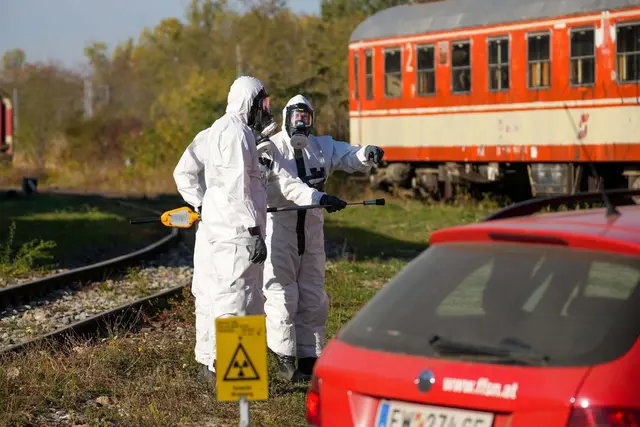 Einsatzkräfte des Sonderdienstes Strahlenschutzdienst  bei der Übung "Taurus" | Foto: BFKDO Gänserndorf/Korneuburg/Mistelbach