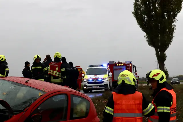 Einsatzkräfte am Unfallort | Foto: DOKU-NÖ