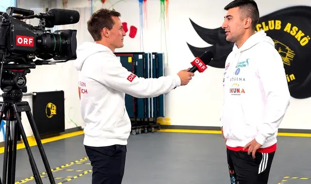 Tarik Asil im Gespräch bei der Sendung von Salzburg heute. | Foto: Boxclub