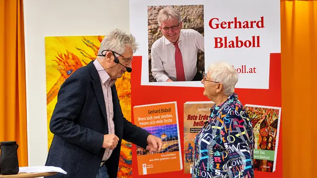 Letzter Technikcheck vor dem Auftritt: Blaboll und Glaw | Foto: Holzleitner, mabl