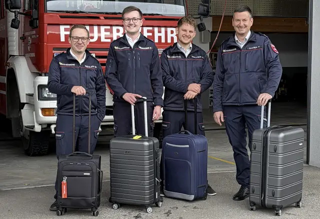 Michael Riegler, Philipp Neuhauser, Helmut Haider und Alexander Wallner stellen im Dezember auf einer internationalen Konferenz Forschungsergebnisse zur Einsatz-App FireOPS vor. | Foto: FireOPS