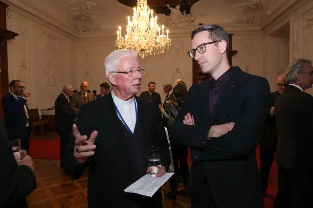 Erzbischof Franz Lackner und Stadt Salzburg Vizebürgermeister Kay-Michael Dankl. | Foto: Land Salzburg/Franz Neumayr
