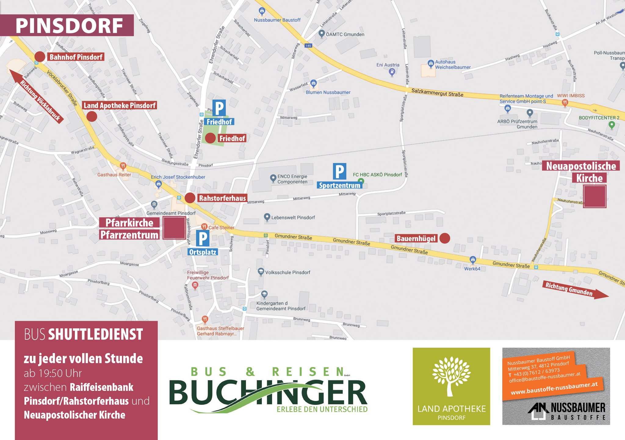 Treffen: 4812 Pinsdorf, Betreutes Wohnen, Gmundner Strae 9, jeden 1. Sonntag im Treffen: 4820 Bad Ischl, Gasthaus Brgerstubn, Kreuzplatz 7, jeden 1. BASV Bad Goisern am Hallstttersee - VPh
