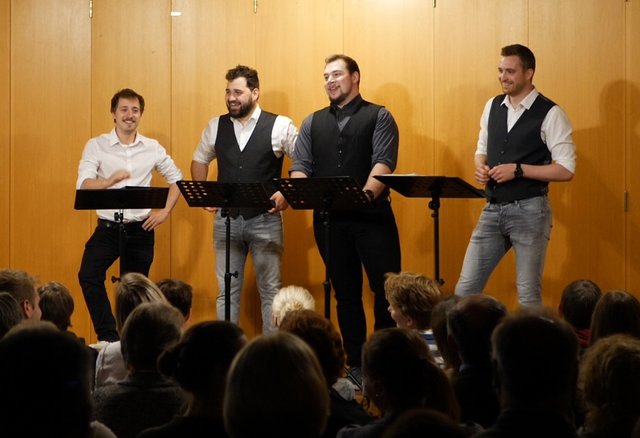 Das A-Capella Konzert findet in Helfenberg statt.