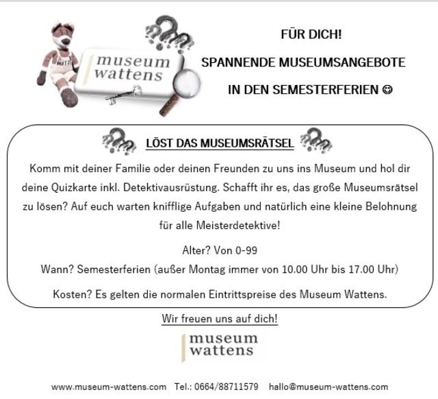 Lost Das Museum Ratsel Semesterferien Museum Wattens
