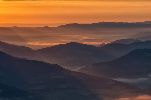 Berührende Stimmung beim Sonnenaufgang