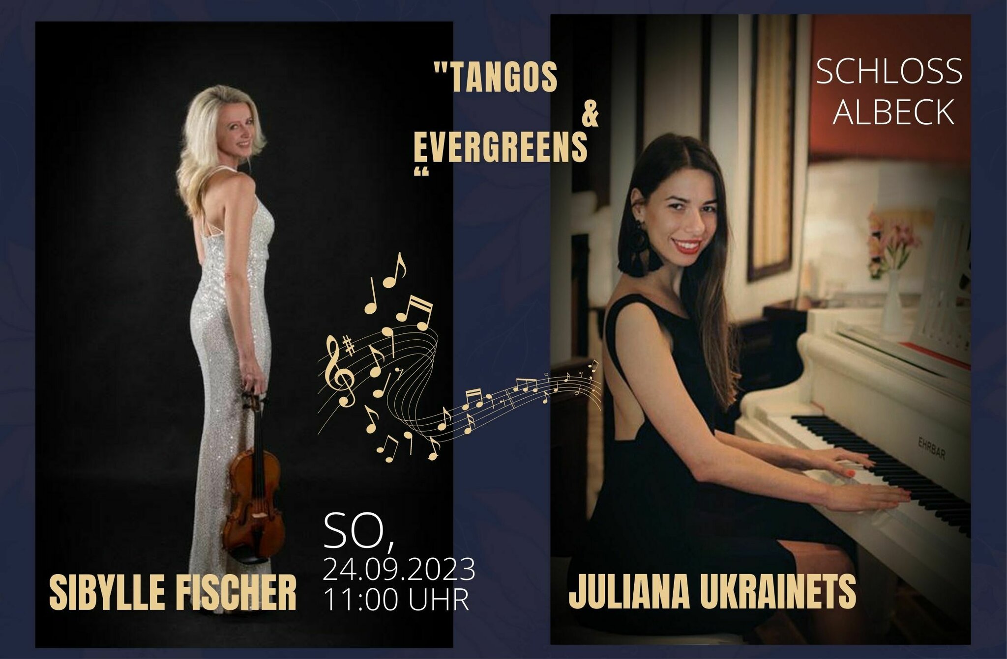 "Tangos & Evergreens" mit Sibylle Fischer, Violine und Juliana