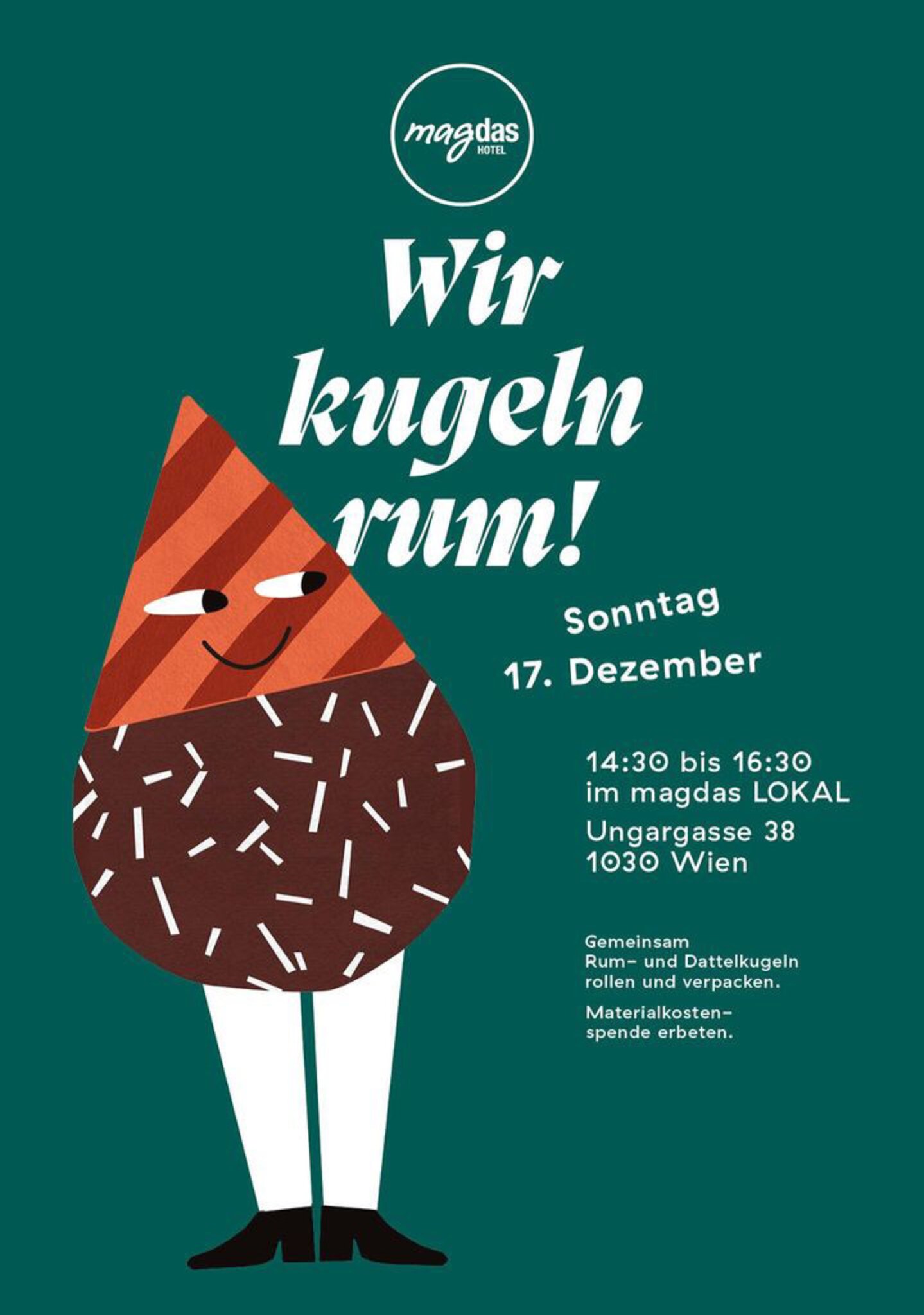 Rum &amp; Dattelkugeln rollen