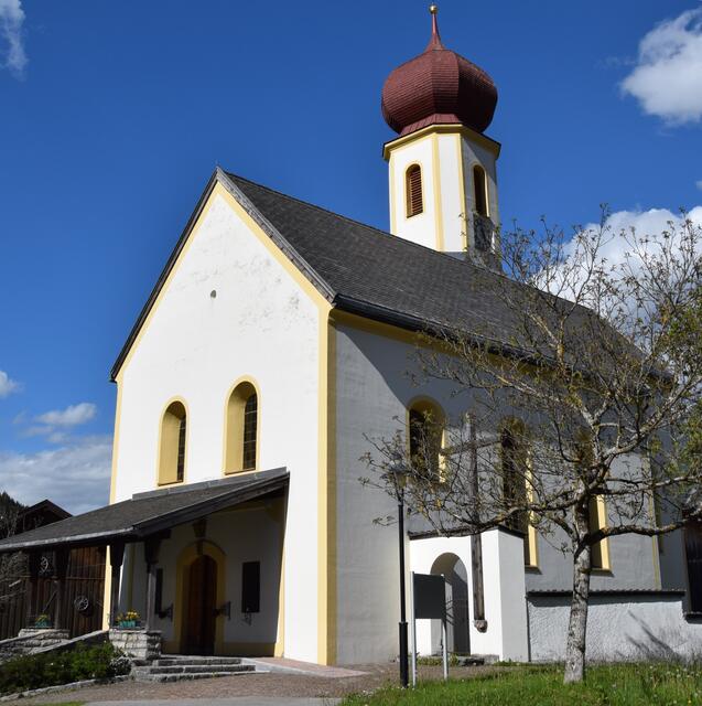 Die Kirche St. Johannes Baptist in Vorderhornbach. | Foto: Museumsverein Reutte