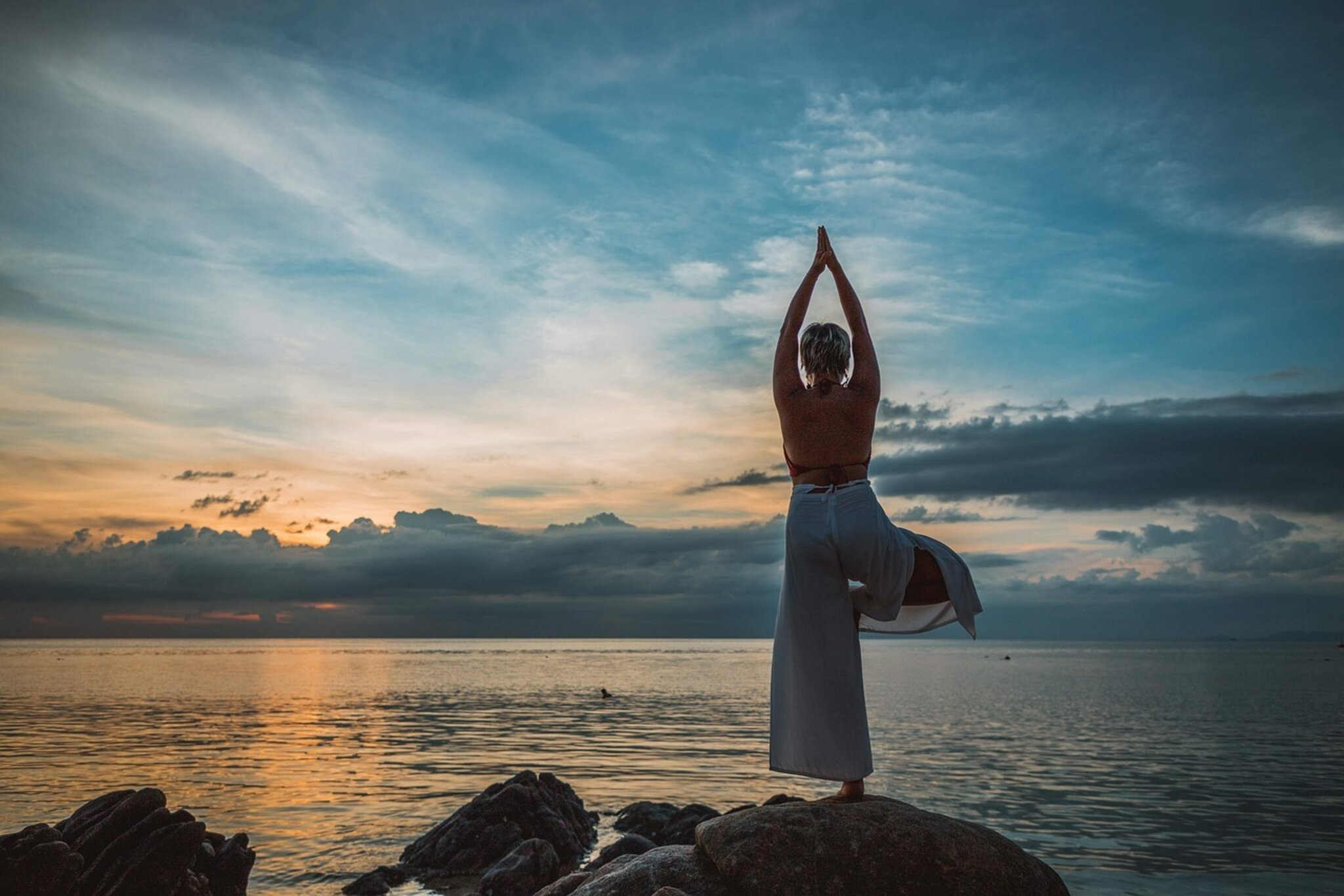 Yoga + Eisbaden im Seecamp