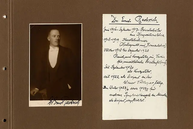 Ernst Bachrich, Album »Dem Lehrer Arnold Schönberg«, 1924 | Arnold Schönberg Center, Wien
