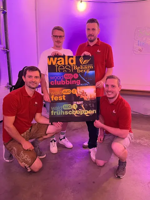 Die Funktionäre hoffen auf ein erfolgreiches Waldfest. | Foto: MV Behamberg