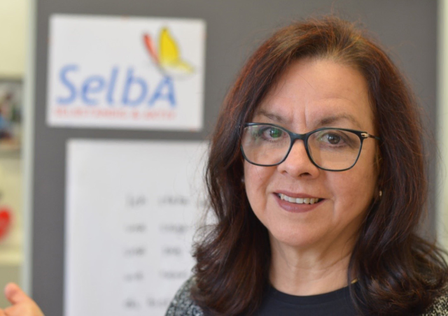 Lizeth Außerhuber-Camposeco leitet das SelbA-Training im Zimt Braunau. | Foto: Stadt Braunau