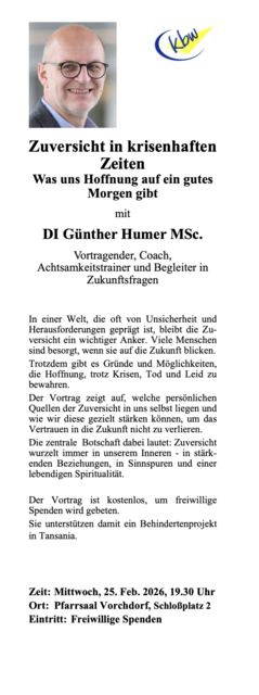 Foto: Katholisches Bildungswerk Vorchdorf