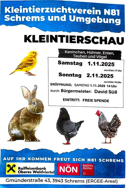 Foto: Kleintierzuchtverein N81 Schrems und Umgebung