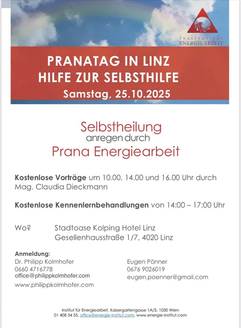Einladung zum Pranatag in Linz  | Foto: Dr. Philipp Kolmhofer